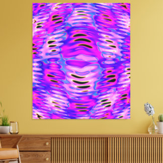 Quantum Wave Kinetic Art painting  Canvas Print
