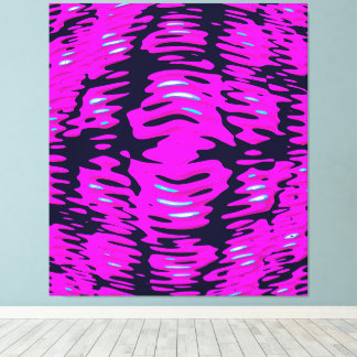 Quantum Wave Kinetic Art painting. Canvas Print