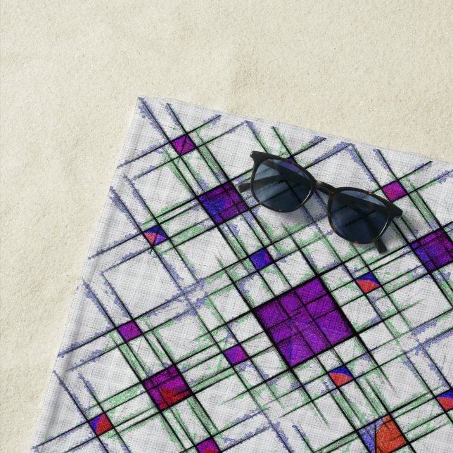 Quantum Weave  Beach Towel (In Situ)