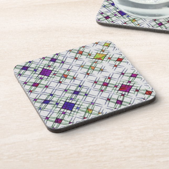 Quantum Weave  Beverage Coaster (Left Side)