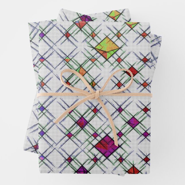 Quantum Weave  Wrapping Paper Sheets (In situ)
