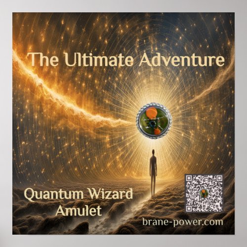 Quantum Wizard Amulet Poster