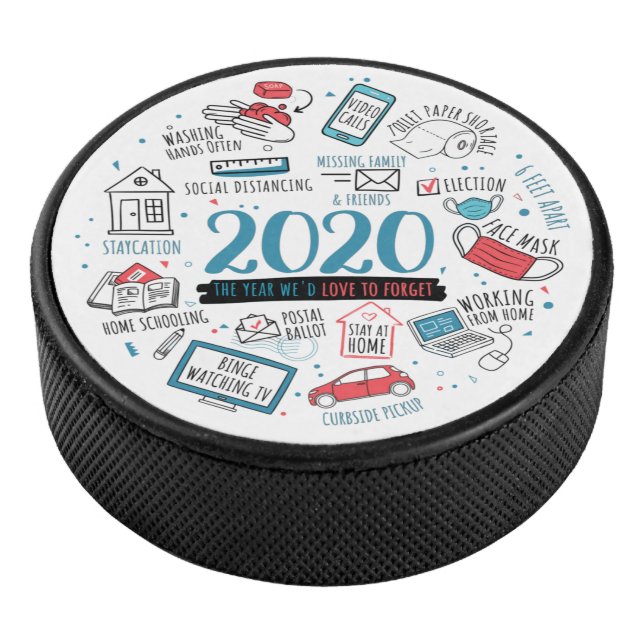 Quarantine 2020 Family Activities Commemorative Hockey Puck (3/4)