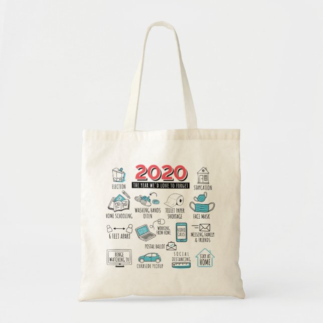 Quarantine Activities 2020 Year Commemorative Tote Bag (Front)