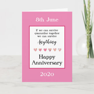 Quarantine Anniversary Card