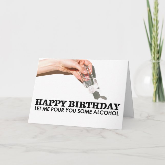 Quarantine Birthday Card Funny Hand Sanitizer (Front)