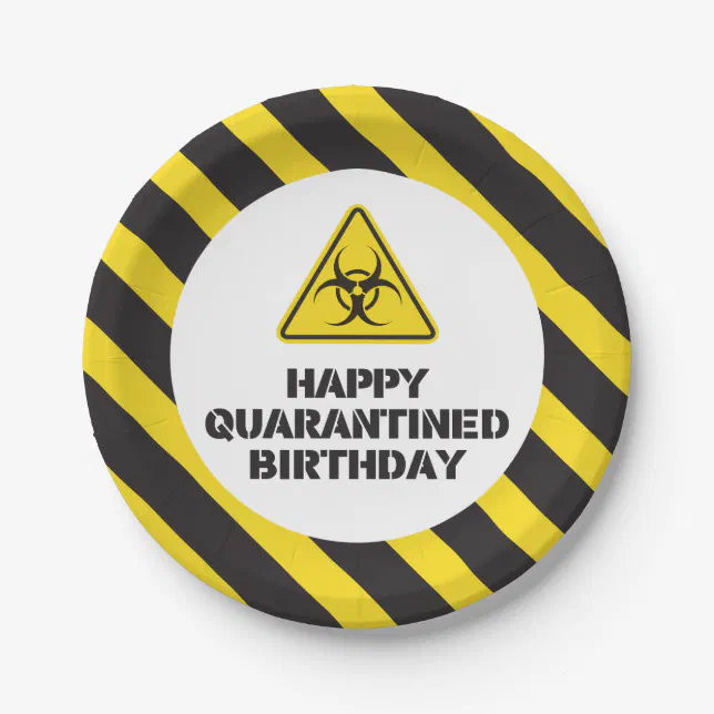 Quarantine Birthday Plates Zazzle