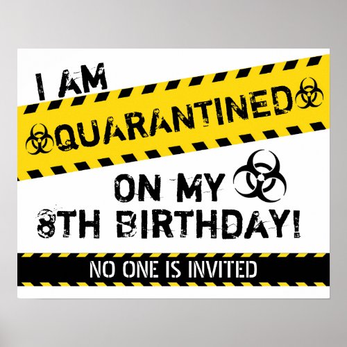 Quarantine Birthday Poster