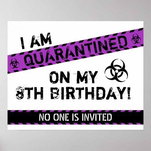 Quarantine Birthday Poster