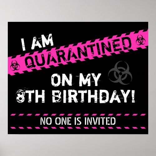 Quarantine Birthday Poster