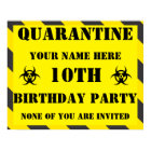 Quarantine Birthday Sign