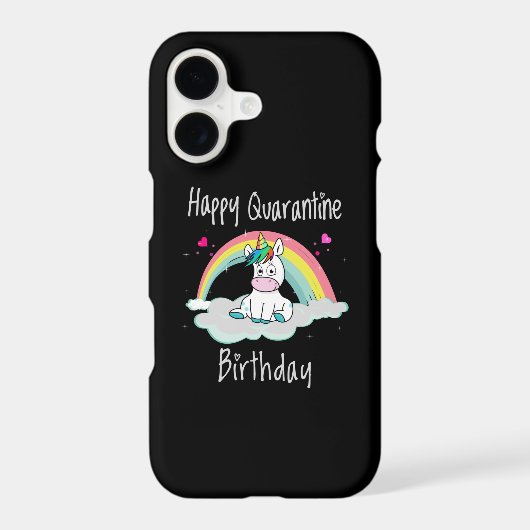 Quarantine Birthday Unicorn rainbow Samsung Galaxy Case (Back)