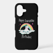 Quarantine Birthday Unicorn rainbow Samsung Galaxy Case (Back)