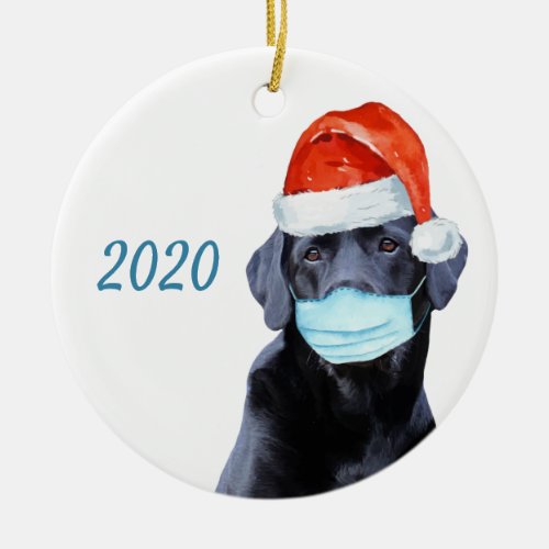 Quarantine Christmas 2020 Funny Commemorative Ceramic Ornament