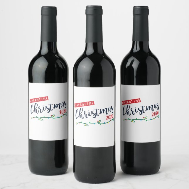 Quarantine Christmas 2020 Wine Label Gift (Bottles)