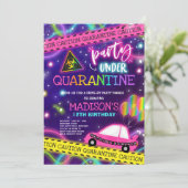 Quarantine Drive-By Birthday Party Parade Invitation (Standing Front)