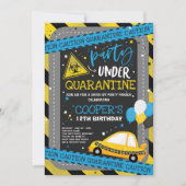 Quarantine Drive-By Birthday Party Parade Invitation (Front)