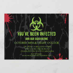 Quarantine Halloween Party Invitation