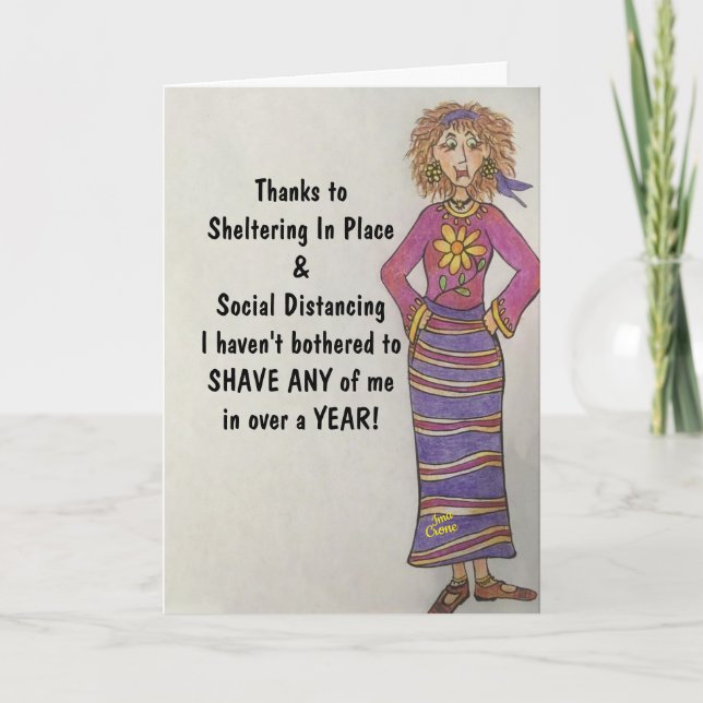 Quarantine Humor Card (Front)