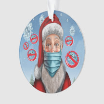 Quarantine Humor - See Back... Ornament