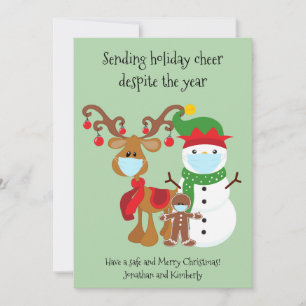 Quarantine Sending Holiday Cheer Despite Year Card