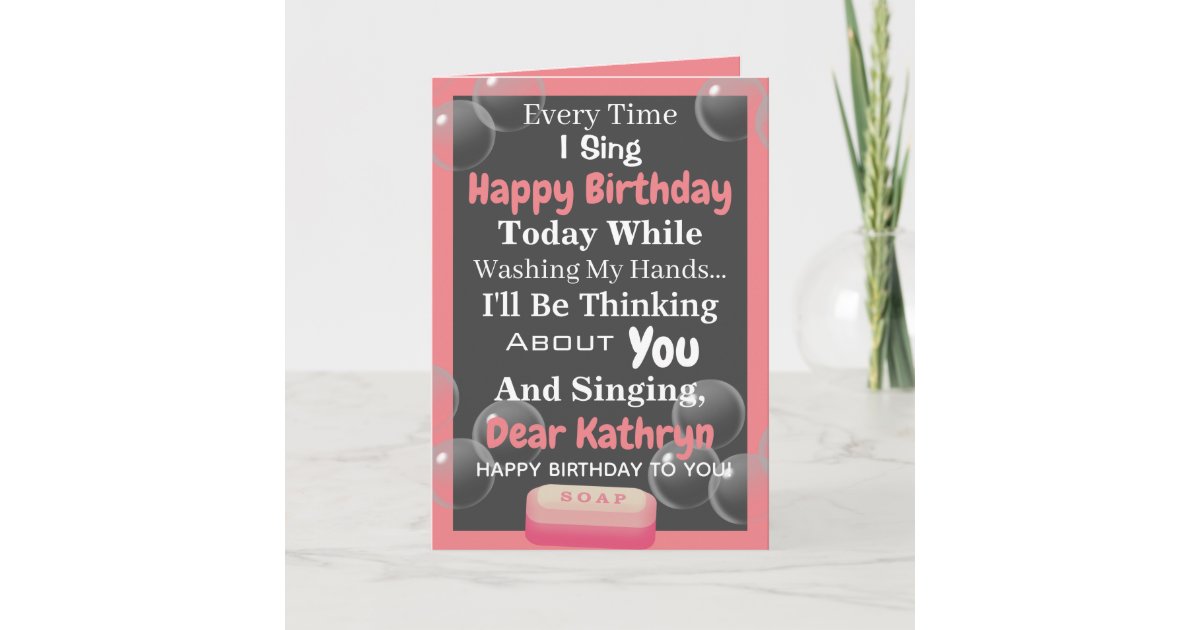 Quarantined Birthday Card | Zazzle