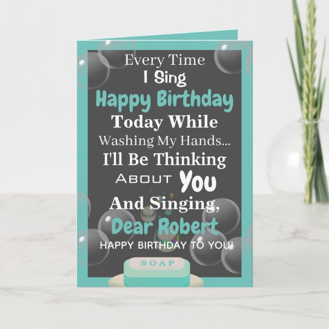 Quarantined Birthday Personalized Card (Front)