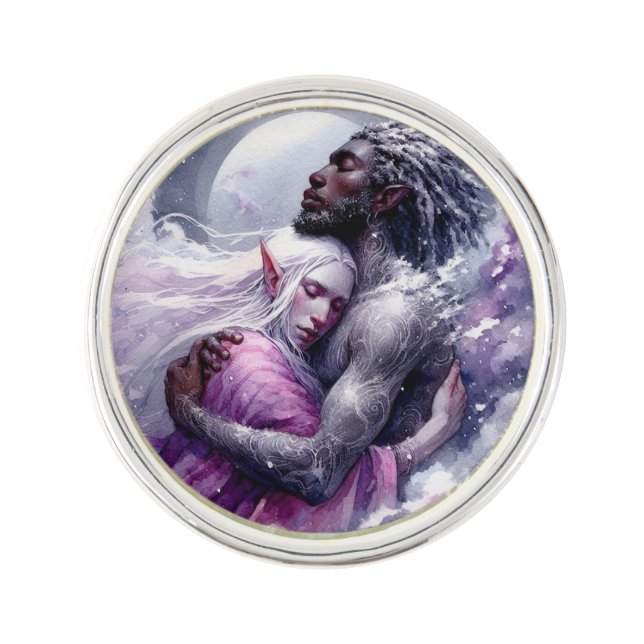 Quaraun & BoomFuzzy - Embrace Lapel Pin (Front)