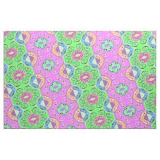 Quaraun The Insane Style Pink & Green Gypsy Cloth Fabric