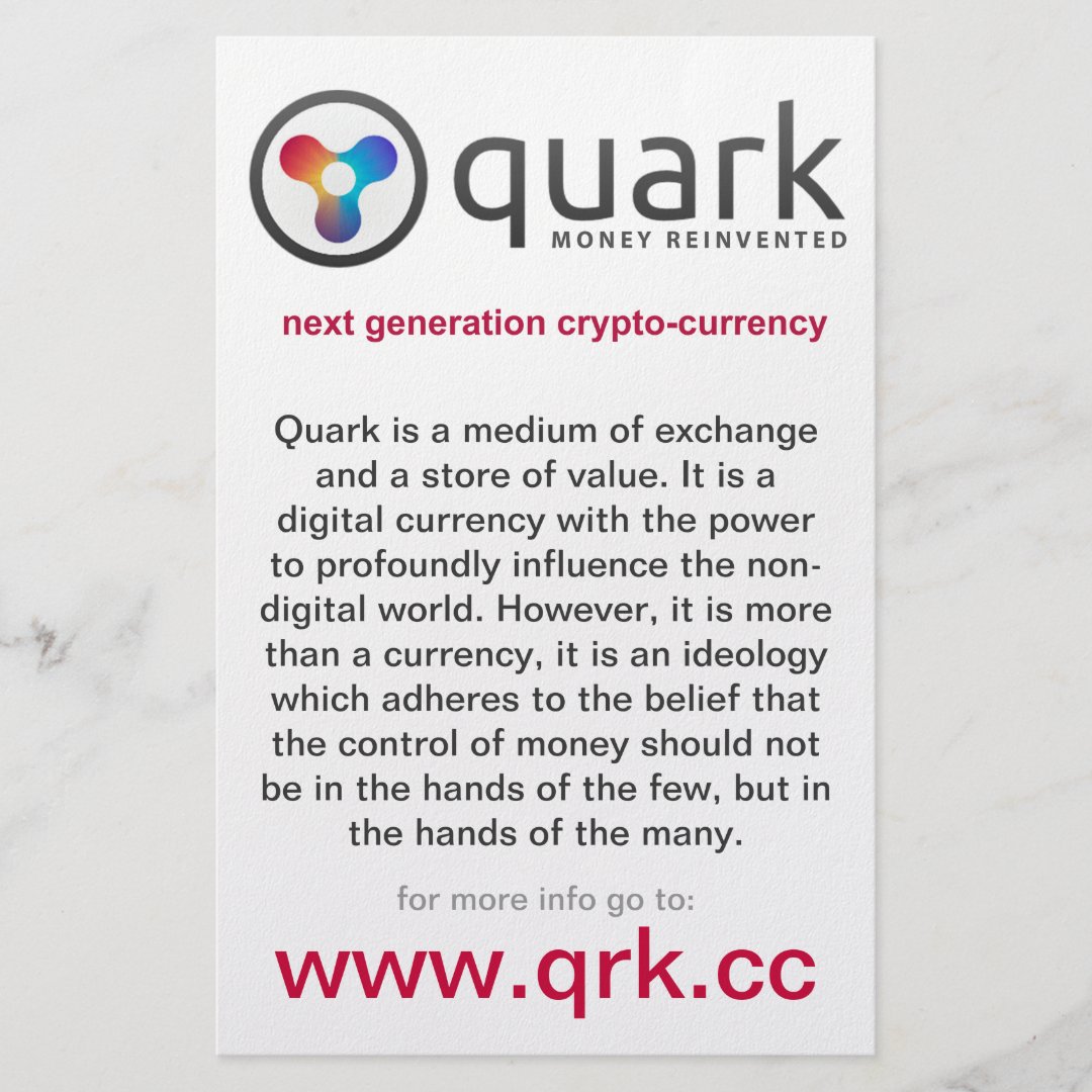 quark crypto currency exchange