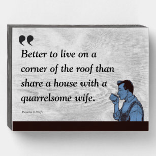Quarrelsome Wives - Wooden Box Sign