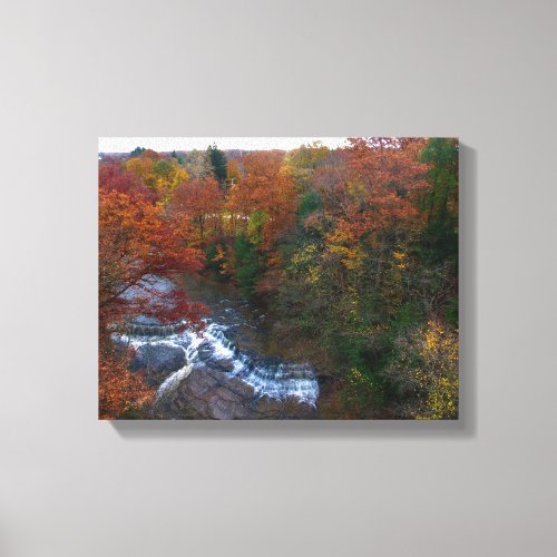 Quarry Rock Falls in the Cleveland Metro Parks Canvas Print