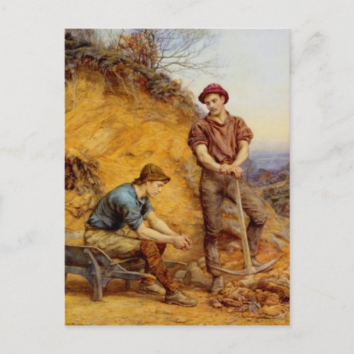 Quarry Workers by Wetherbee Postcard