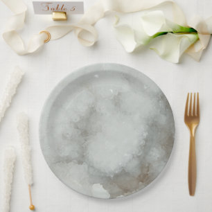 Quart Crystal Geode Paper Plates