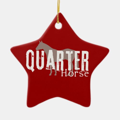 Quarter Horse Ceramic Ornament