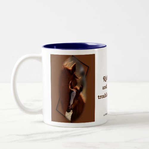 Quarter Horse  colt Mug__customize Two_Tone Coffee Mug