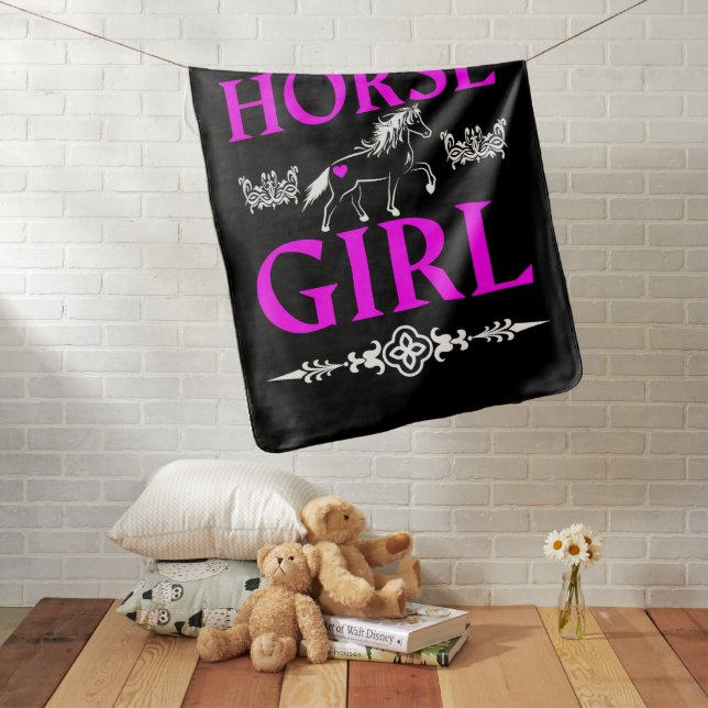 Quarter Horse Girl   Baby Blanket (In Situ)