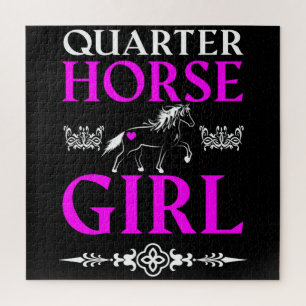 Quarter Horse Girl Jigsaw Puzzle