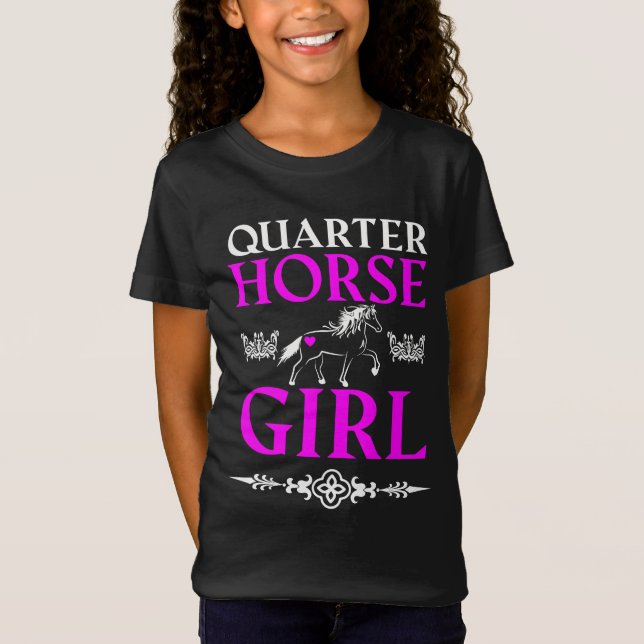 Quarter Horse Girl T-Shirt (Front)