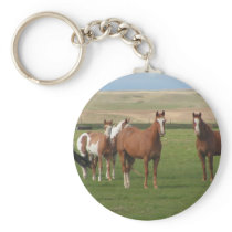 Quarter Horse Herd Keychain