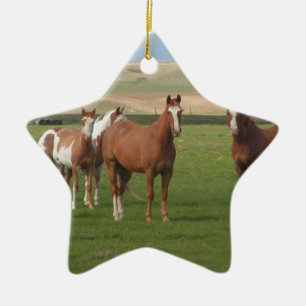 Quarter Horse Herd Ornament