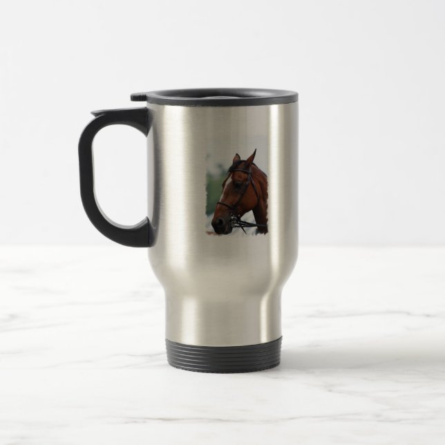 Quarter Horse Profile Travel Mug (Left)