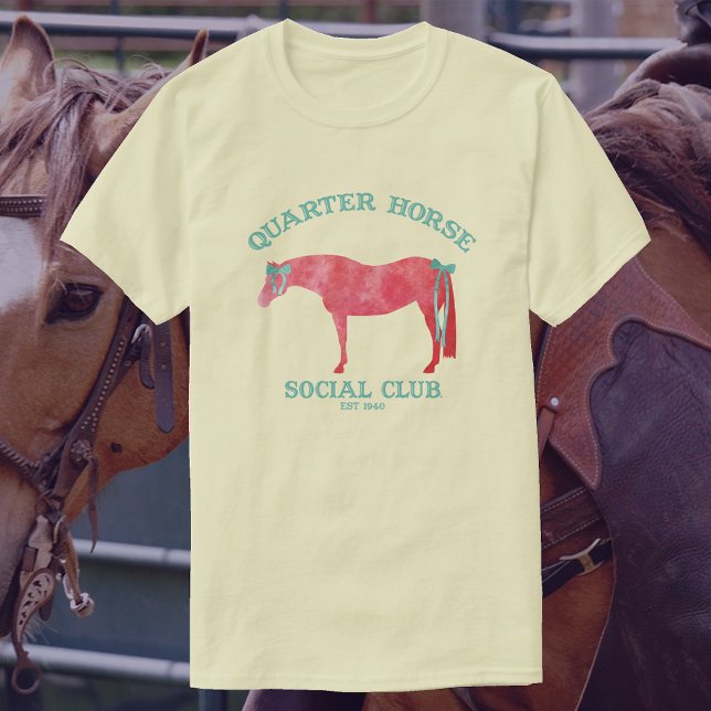 Quarter Horse Social Club | Sorrel Horse T-Shirt (Creator Uploaded)
