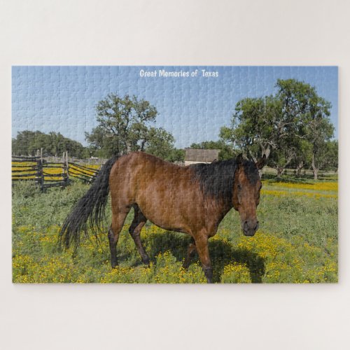 Quarter Horses Texas Jigsaw Puzzle