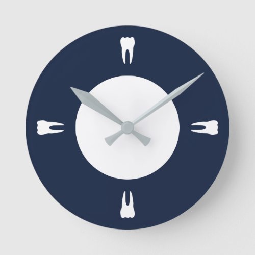Quarter Hour Teeth Round Clock