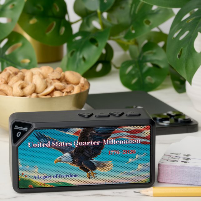 Quarter-Millennium Soaring Eagle Portable Wireless Bluetooth Speaker (Insitu(Table))