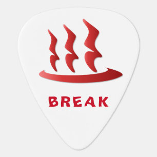 Quarter rest & Onsen symbol Guitar Pick