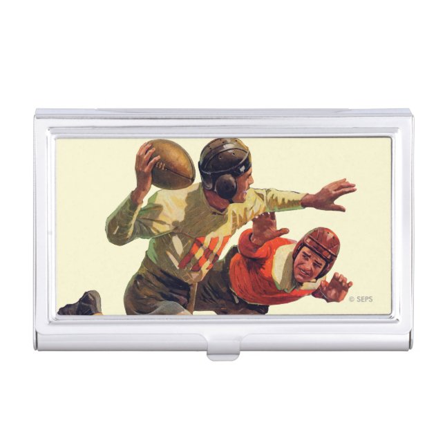 Quarterback Pass Business Card Case (Front)