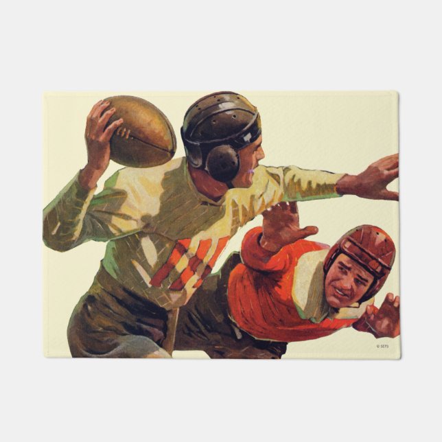 Quarterback Pass Doormat (Front)