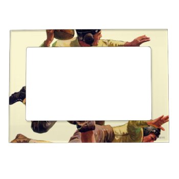 Quarterback Pass Magnetic Photo Frame by PostSports at Zazzle